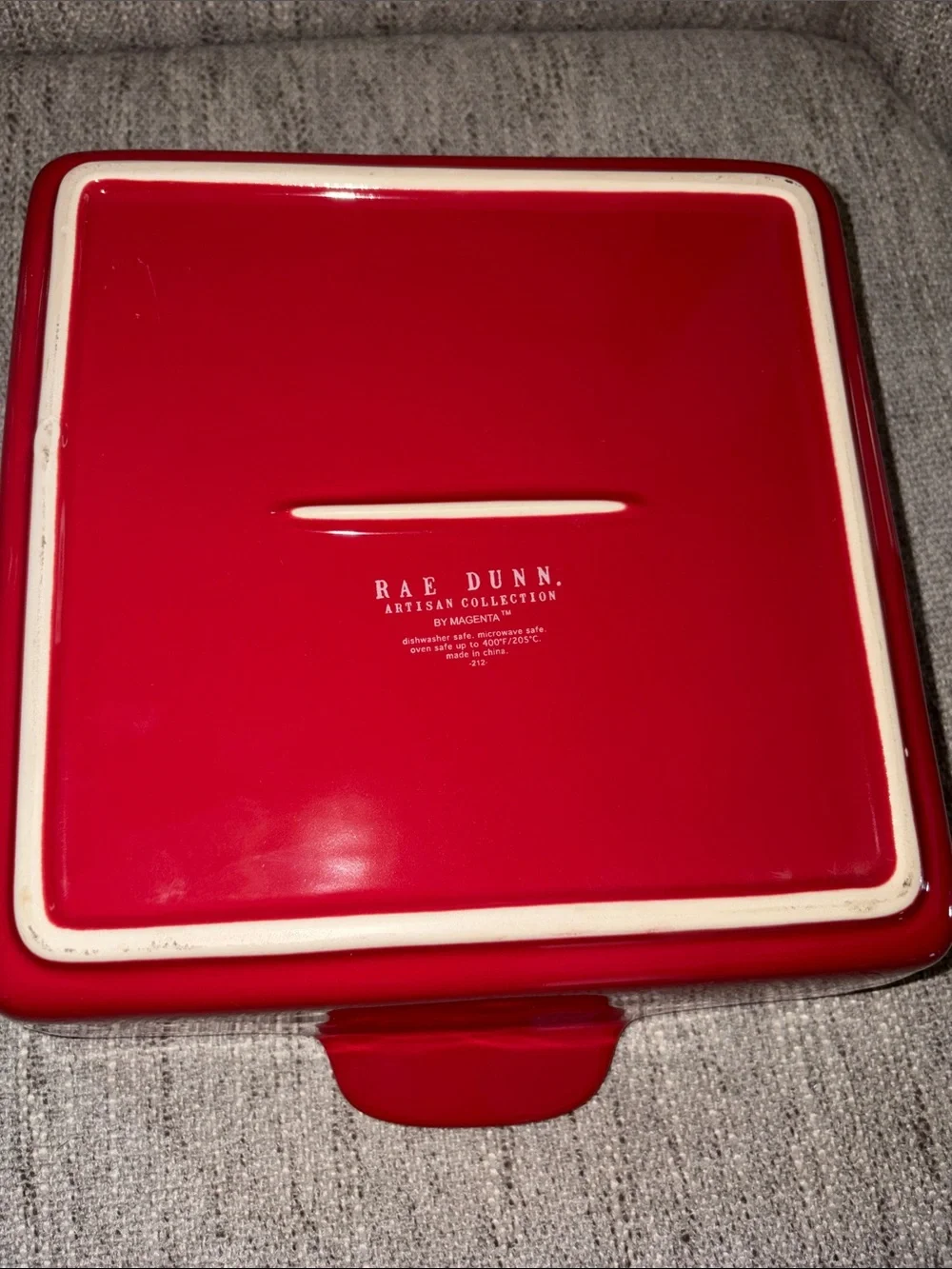 Rae Dunn SANTA casserole dish